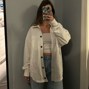 Pacsun Shirt Jacket Cream Size XS/S